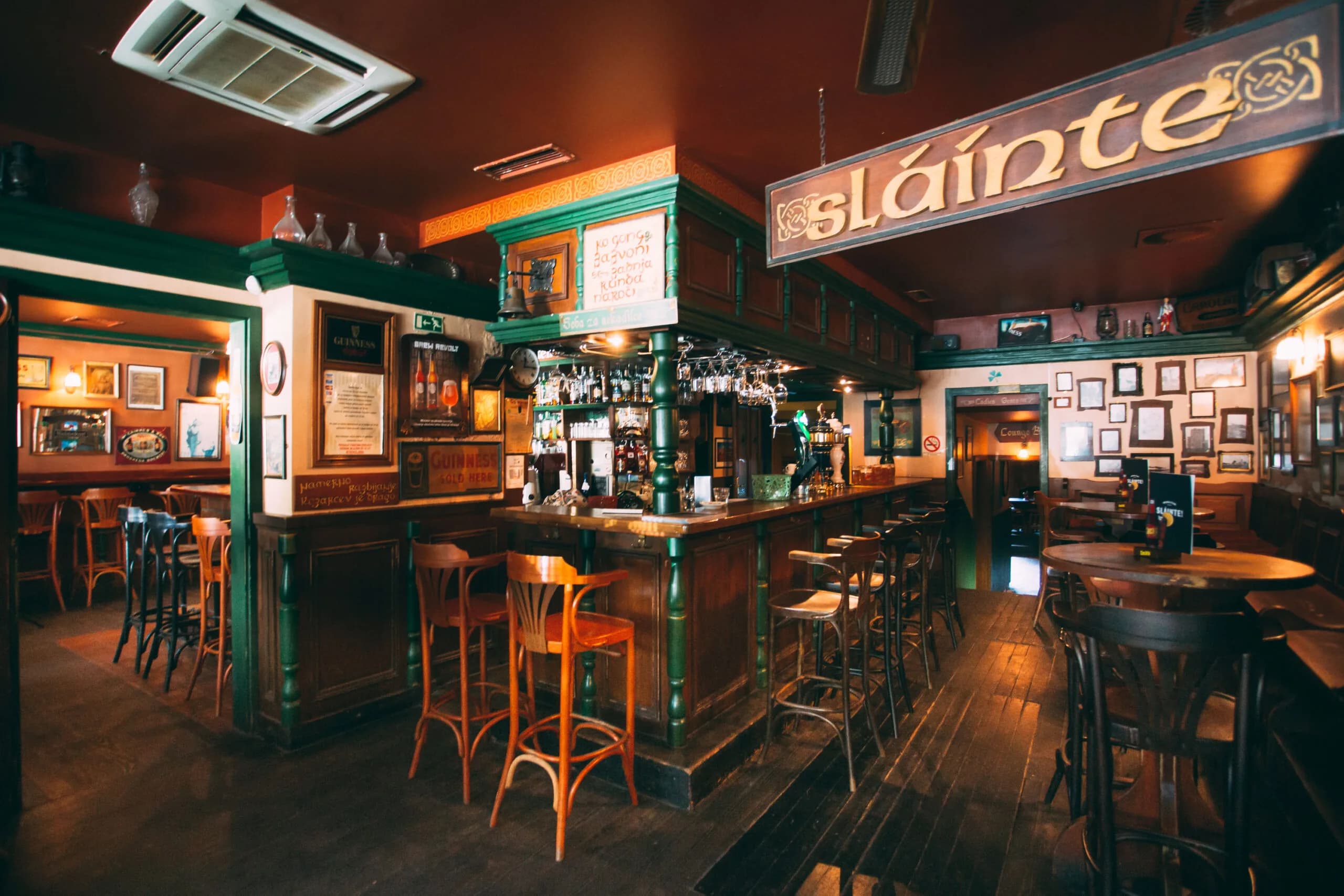 Interior of Irish Pub Kranj